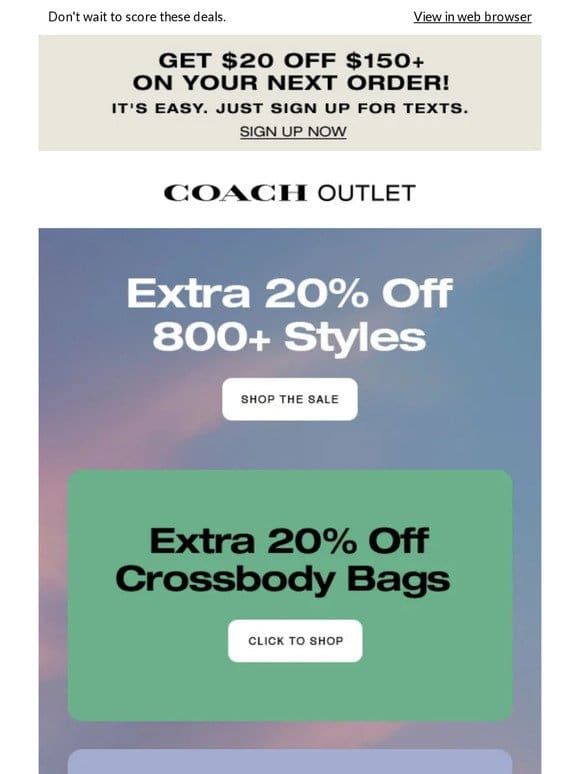 You’ve Earned An Extra 20% Off So Many Styles