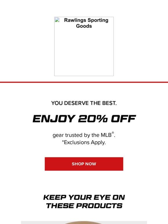 You’ve Got 20% Off Your Gear