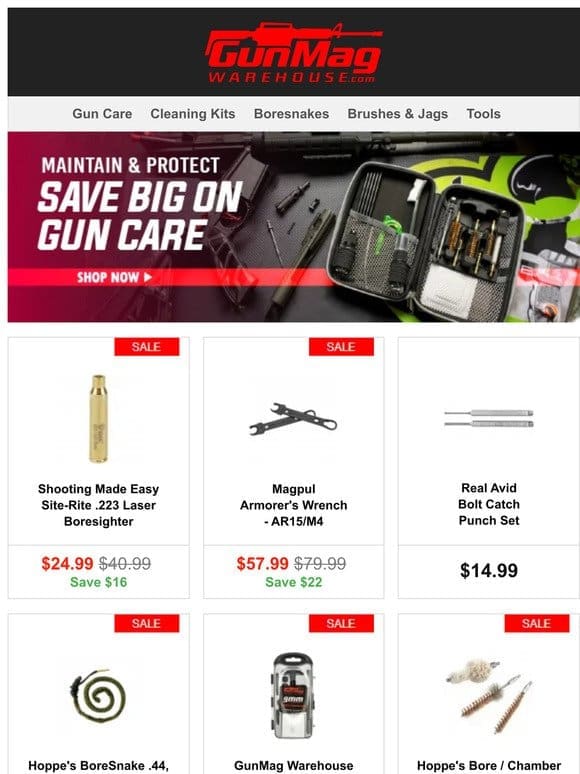 Zero In With These Deals | Shooting Made Easy .223 Laser Boresighter for $25