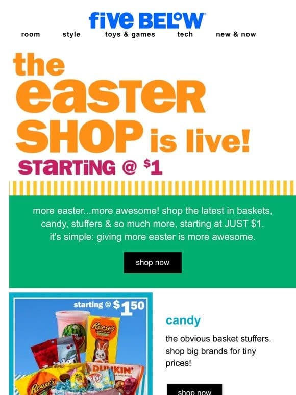 we just hard launched easter