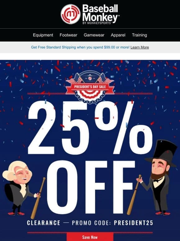 ⏰ Hurry! Last Day for 25% Off Clearance Items – President’s Day Weekend Sale Ends Tonight!