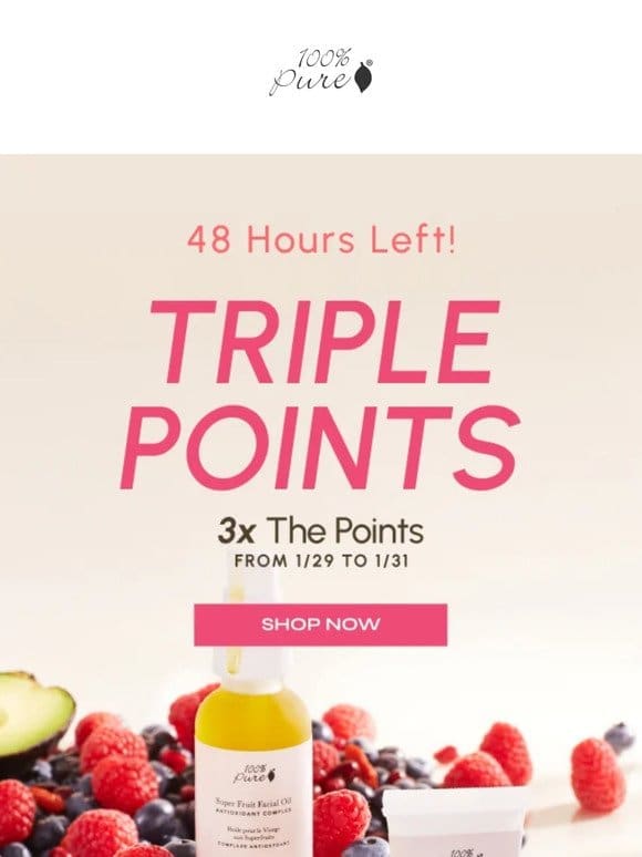 ⏳Hurry Up – Time Is Running Out for Triple Points!