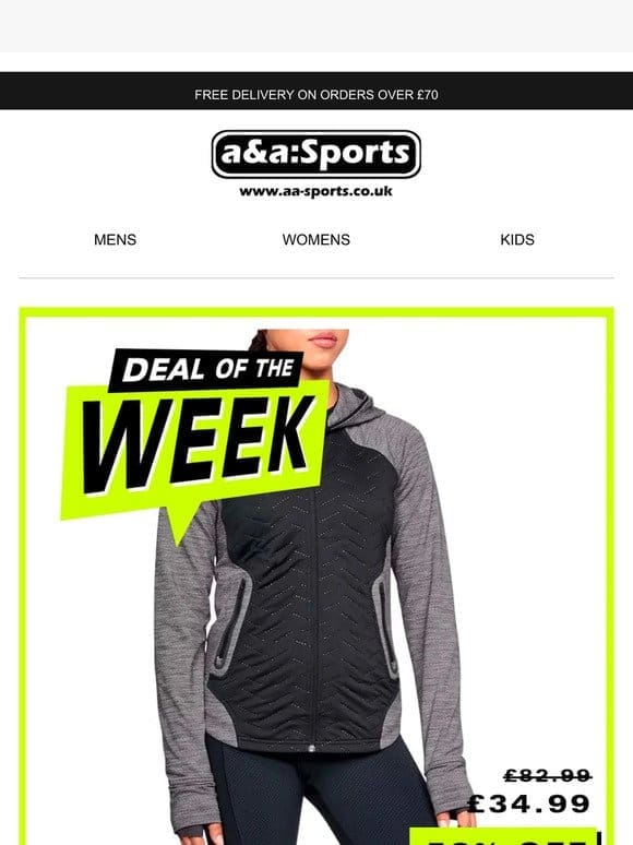 ⚠️ DEAL OF THE WEEK ⚠️ Under Armour ColdGear Hoodie 58% OFF