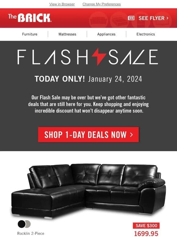 ⚡ Our Flash Sale has started! Shop Now and Save BIG.