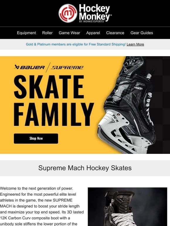 ⚡ Power Your Performance with Bauer Supreme Skates!