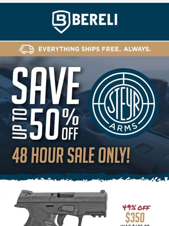 ⚡48 Hour Sale!⚡STEYR ARMS 50% Off These Pistols