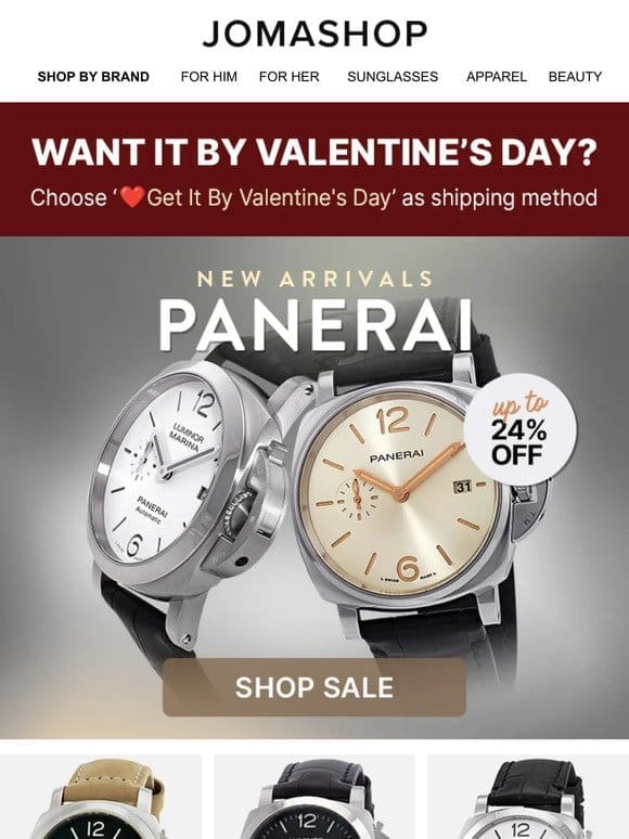 ⚫ PANERAI WATCHES: New Arrivals (24% OFF)