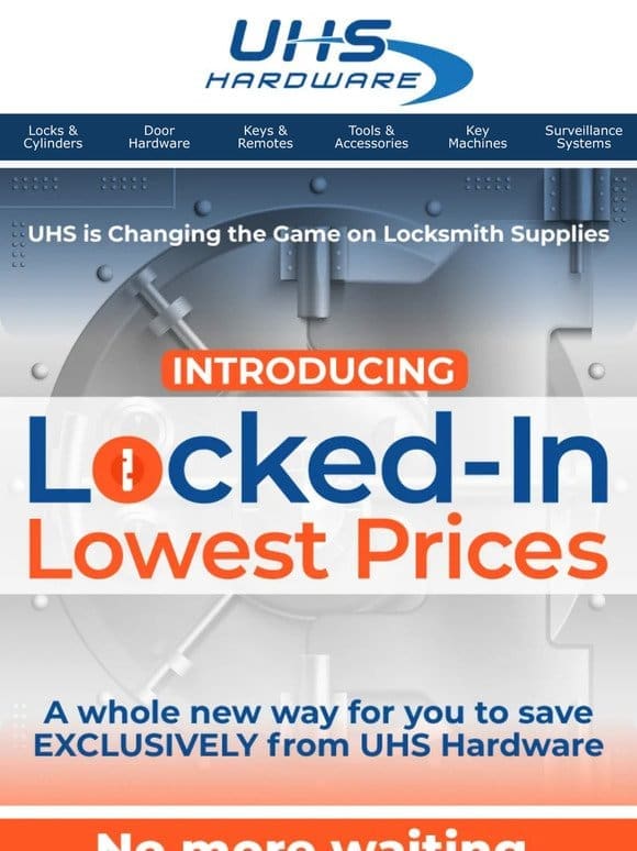 ✅ Lower Locksmith Supply Prices? This time it’s different.➡️