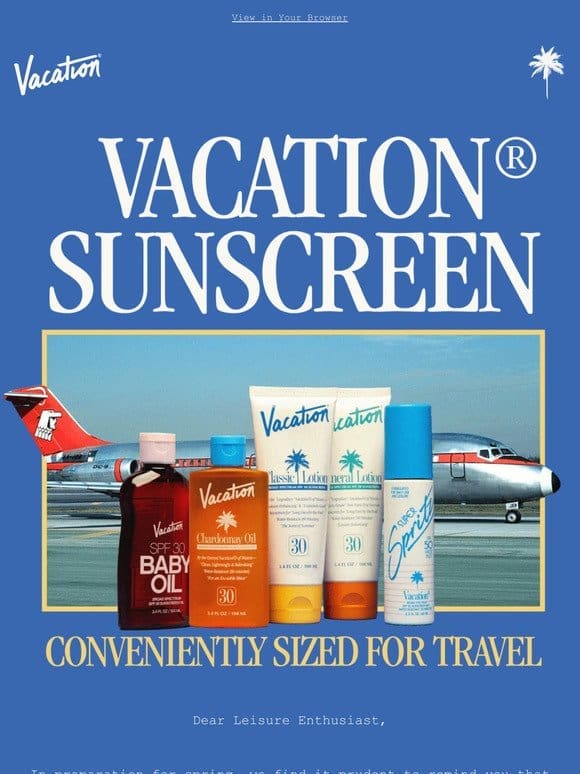 ✈️ Travel-Sized Sunscreen for Spring