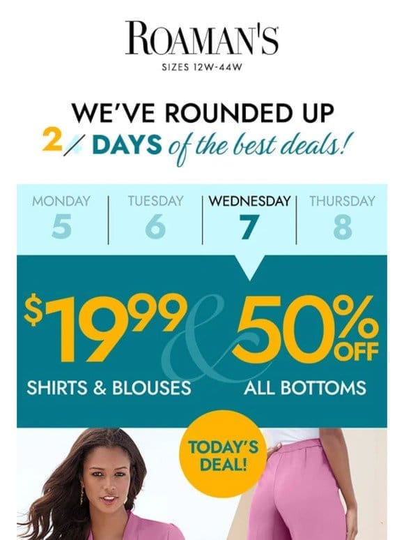 ✔️ WEB BUSTERS DAY 3: Shirts for $19.99 and 50% Off Bottoms!
