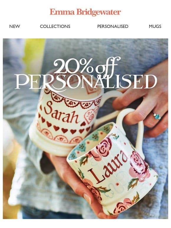 ✨ 20% Off Personalised Gifts ✨