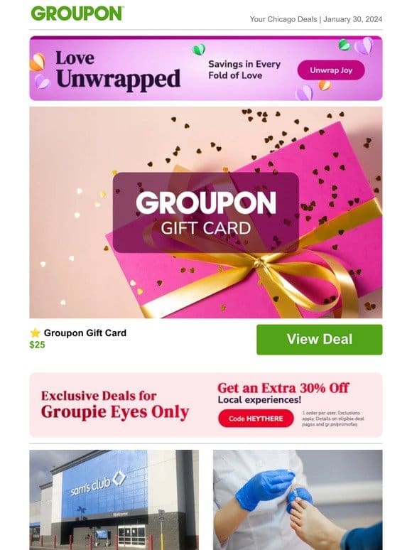 ⭐️ Groupon Gift Card