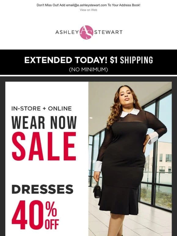 [$1 Shipping Final Hours] 40% OFF Dresses， 40% OFF Tops， 40% OFF Intimates