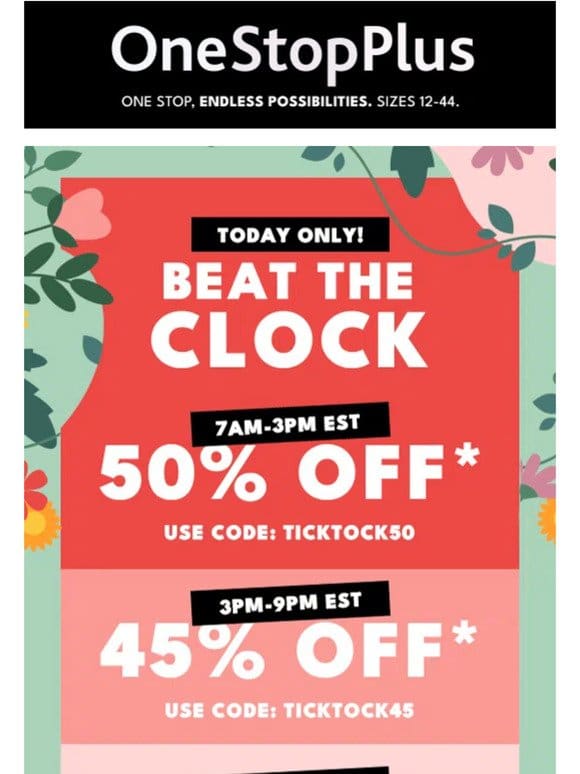 (1) Special Reminder: Only HOURS left to get 50% OFF