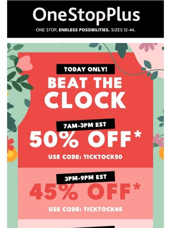 (1) Special Reminder: Only HOURS left to get 50% OFF