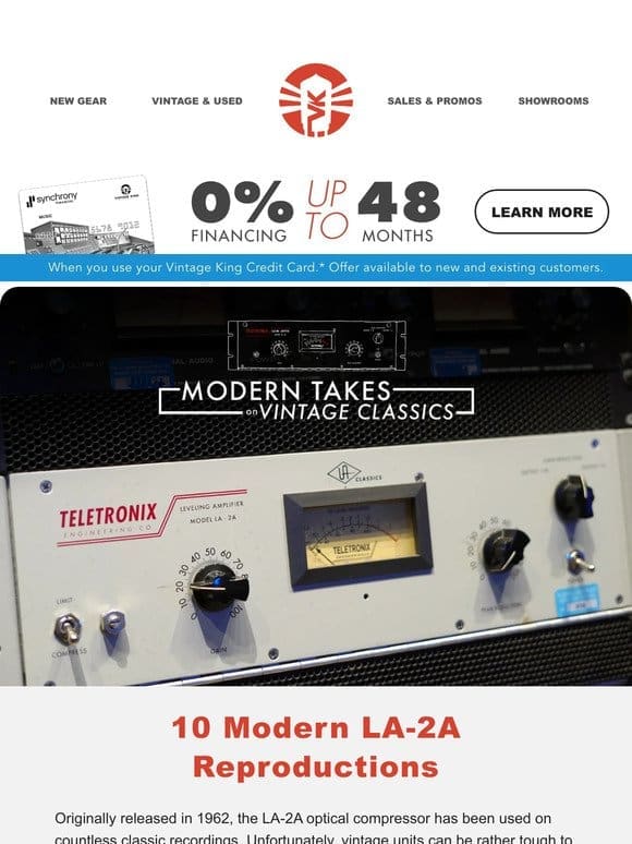 10 Modern LA-2A Reproductions For Your Studio