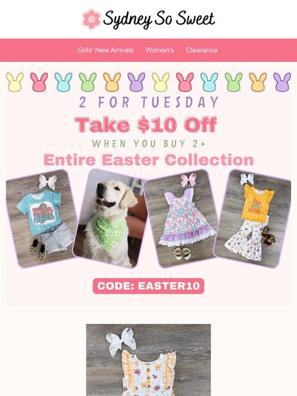 $10 Off Today – Easter is in 19 Days!