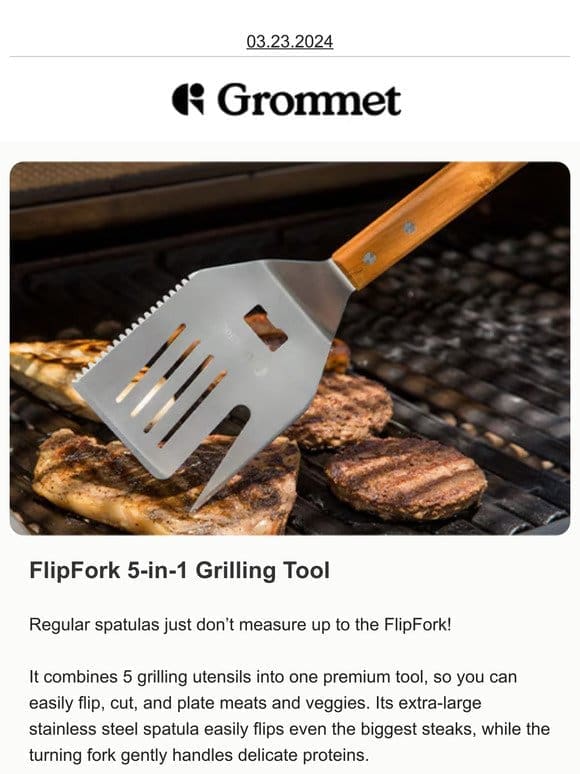 10 popular grilling products (including FlipFork)
