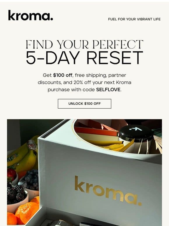 $100 off your choice of Reset