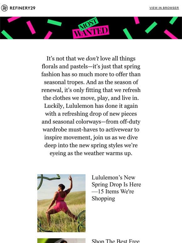 15 new Lululemon spring styles worth shopping
