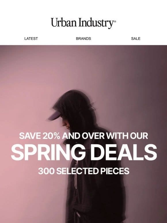 20% + OFF Selected Lines With These Spring Offers