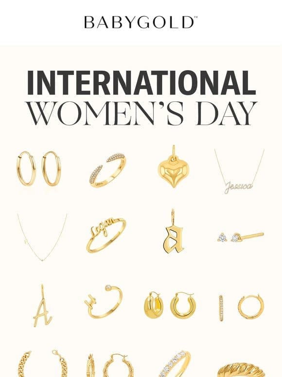 20% OFF ✨ Celebrate International Women’s Day