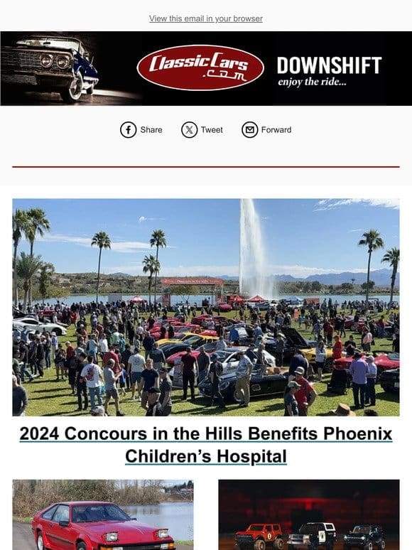 2024 Concours in the Hills Benefits Phoenix Children’s Hospital