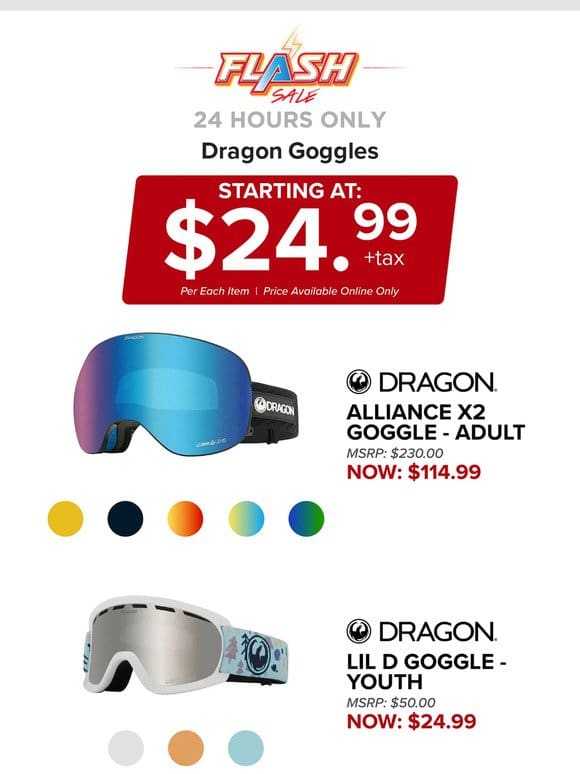 24 HOURS ONLY | DRAGON GOGGLES | FLASH SALE