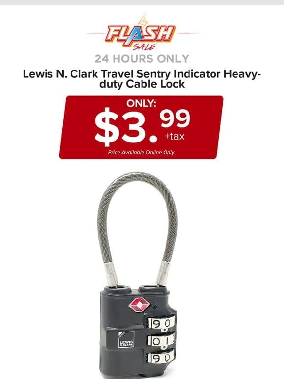 24 HOURS ONLY | LNC TRAVEL LOCK | FLASH SALE