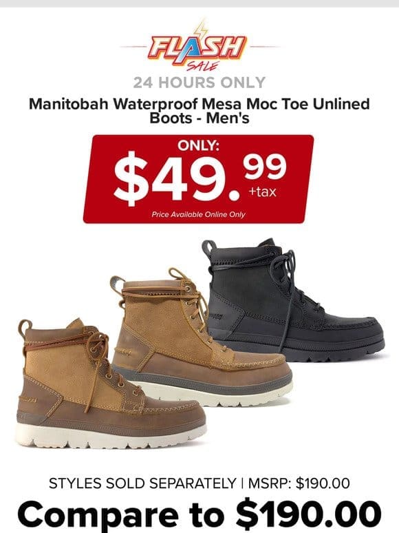 24 HOURS ONLY | MANITOBAH BOOT | FLASH SALE