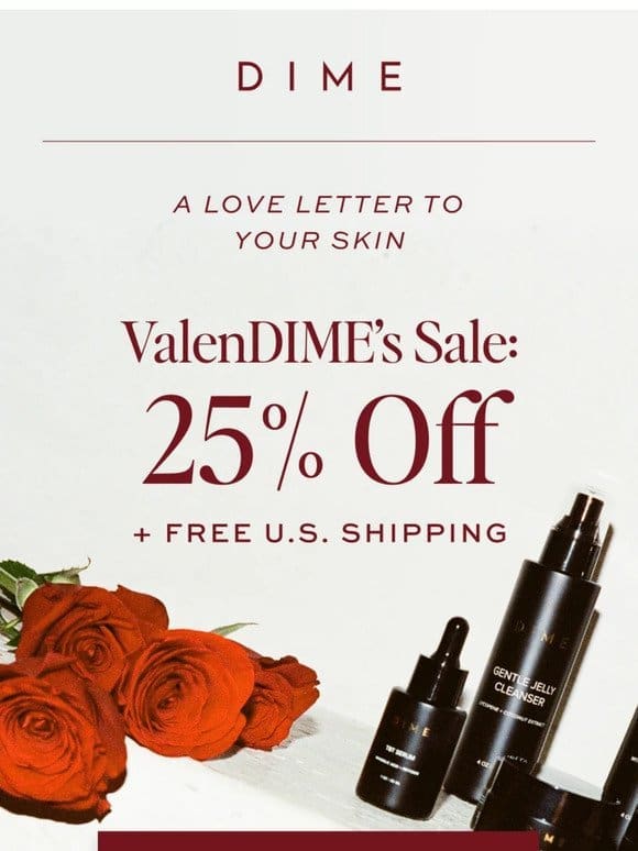 25% Off + FREE Shipping for ValenDIME’s