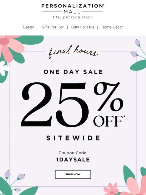 25% Off Sitewide Sale Ends Soon | St. Patrick’s Day Gifts On Sale