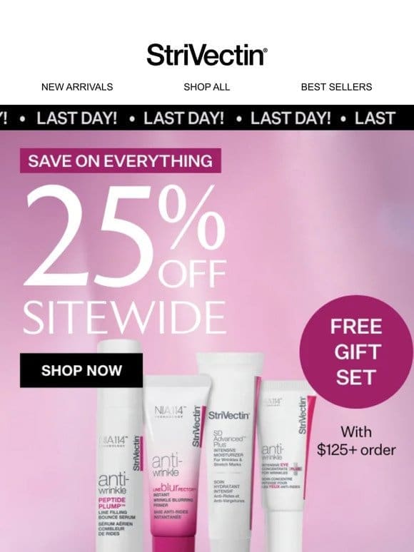 25% Off is Going…Going…