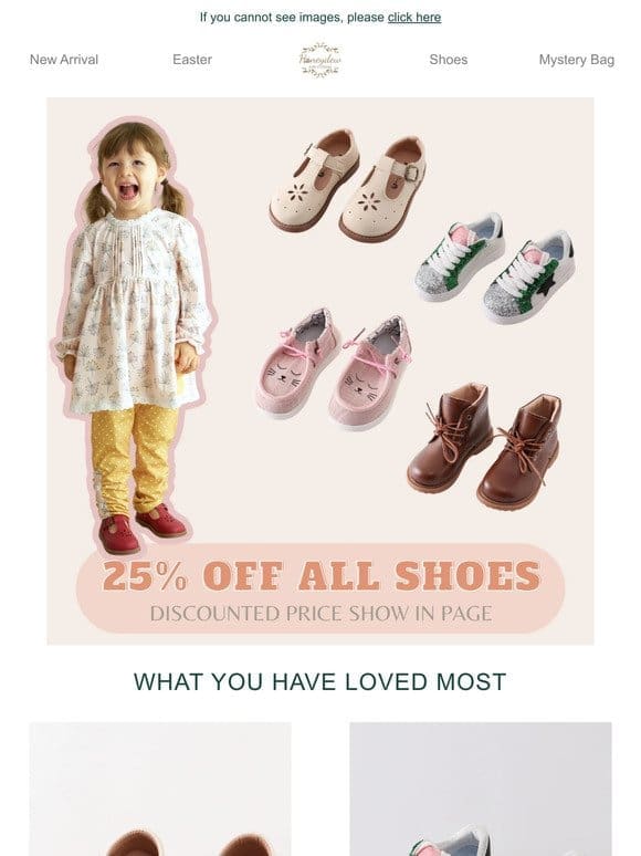 25% off ALL SHOES!