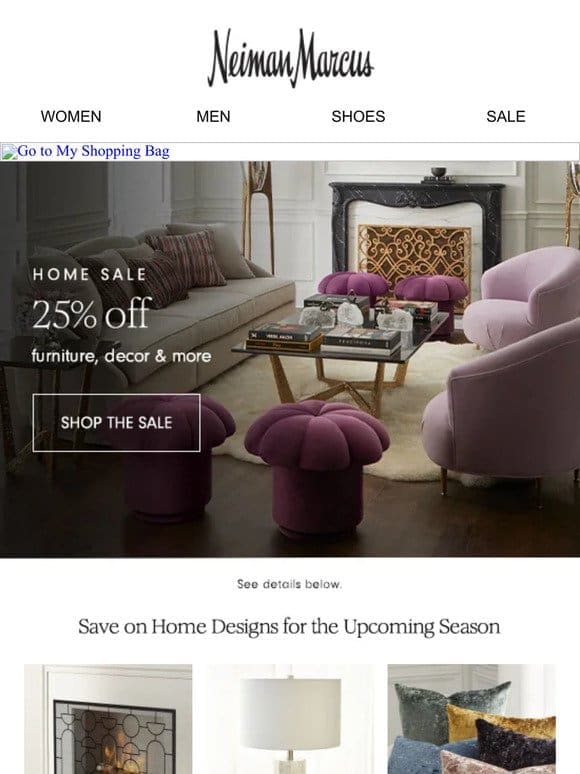 25% off: Save on furniture， home decor & more