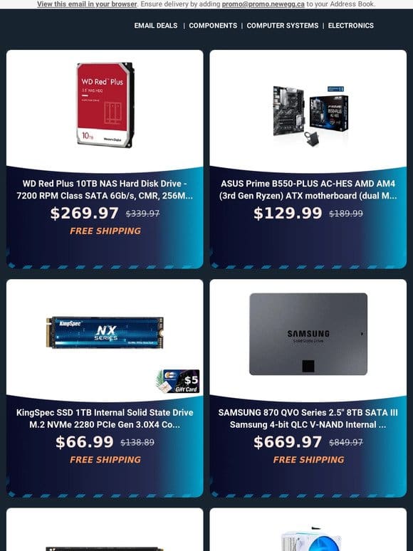 $269.97 on WD RED PLUS SATA – Unbeatable Deal!