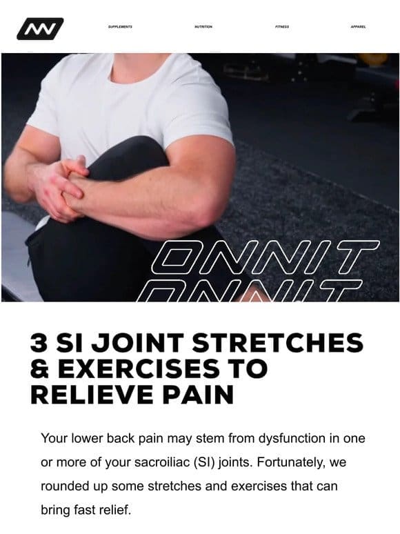 3 SI Joint Stretches & Exercises To Relieve Pain