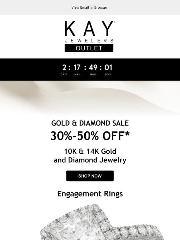 30-50% OFF ✨ Shop Gold & Diamond Sale