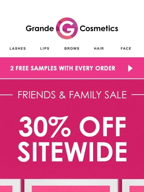 30% OFF SITEWIDE HAPPENING NOW