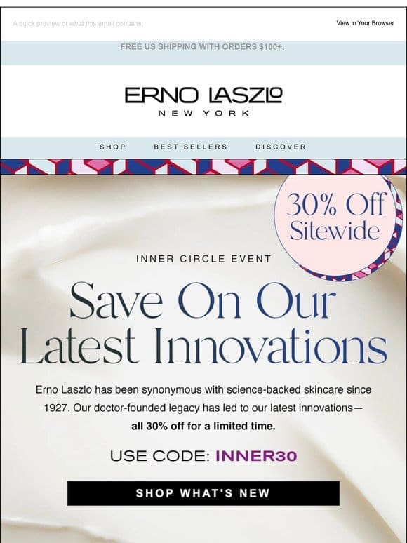 30% Off Our Newest Innovations