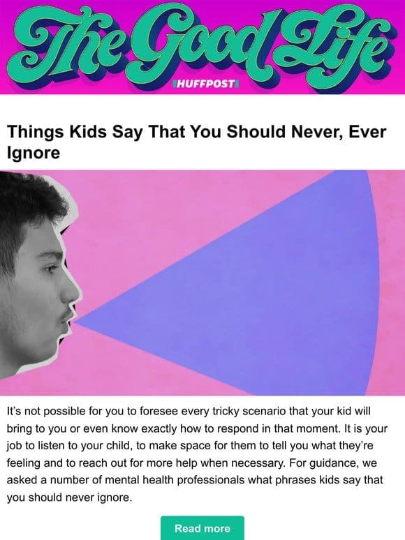 4 things kids say that you should never， ever ignore