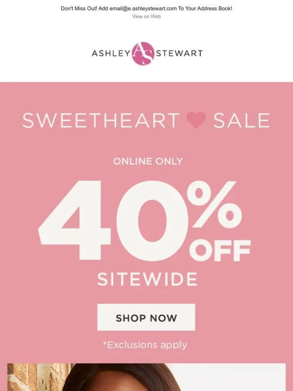 40% OFF NEW SITEWIDE + $6 PANTIES [Today Only]