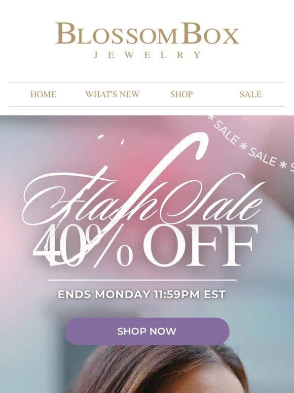 40%OFF Flash Sale  ENDS MONDAY! ✨Save Big✨