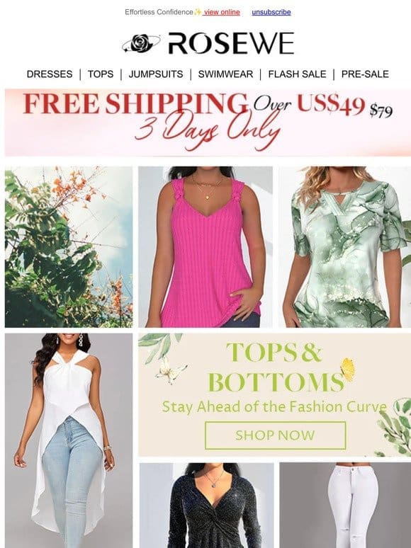 4TH FREE TOPS & DRESSES: Perfect for Any Occasion