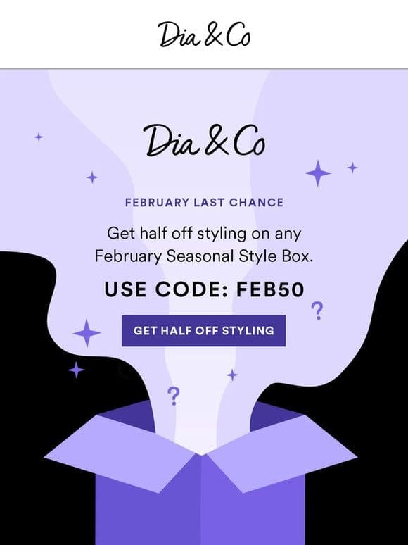 [50% OFF] February Style Boxes