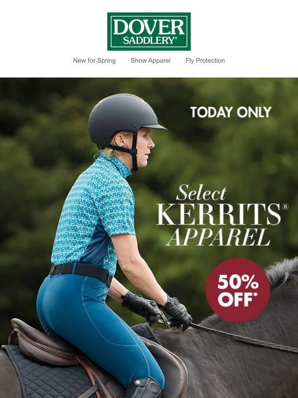 50% Off Select Kerrits Apparel Today Only!