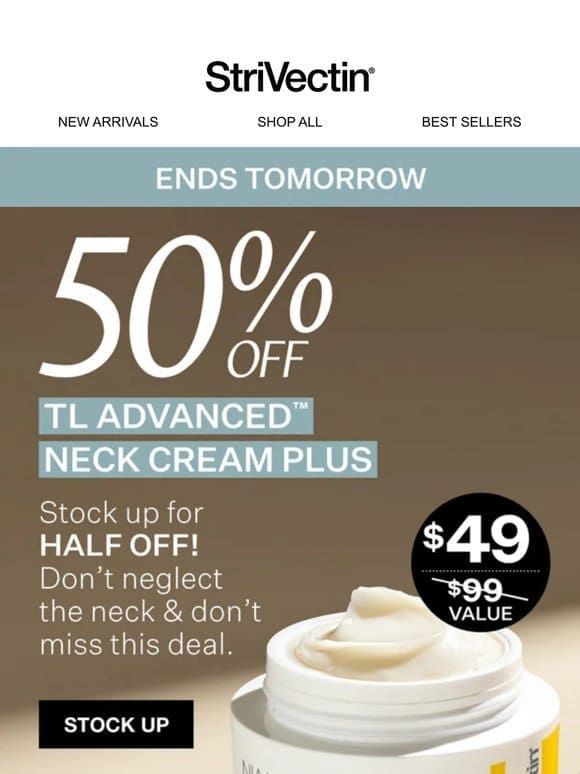 50% Off The #1 Selling Neck Cream