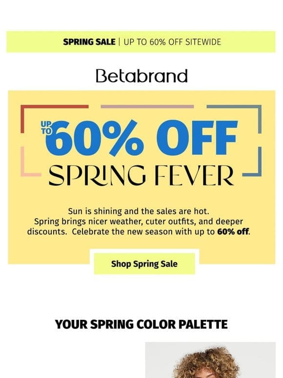 60% OFF LIVELY， SPRING HUES
