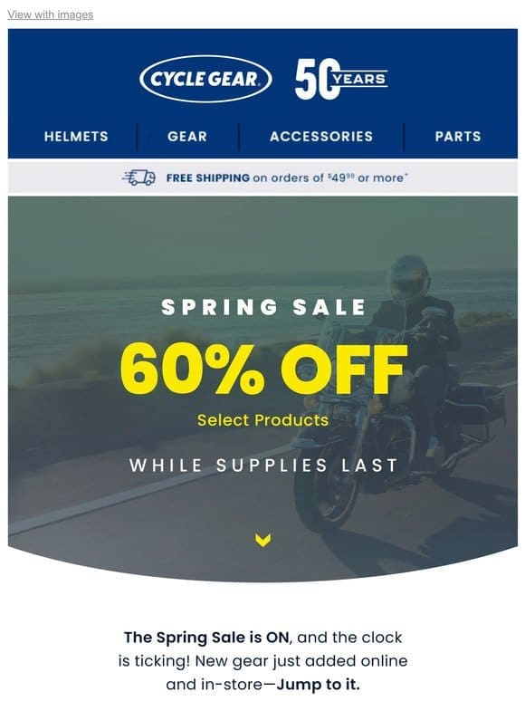 60% Off Select Products