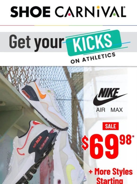 $69.98 Nike Air Max Inside